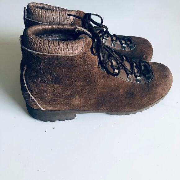 VTG Dunham Tyroleans Women's 6.5 Italian Suede Hiking Boot - Picture 4 of 12